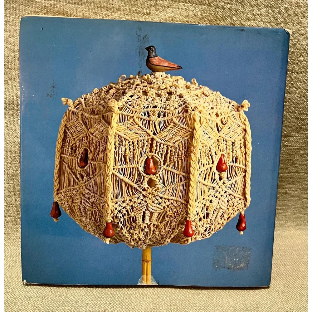 1979 Magnificent Macramé Pattern Book Hardcover Marie-Jeanine Solvit 50 Projects